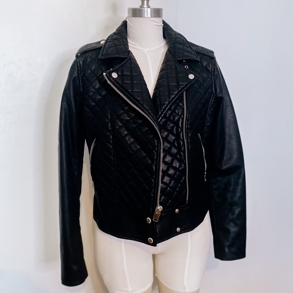Marc New York Leather Moto Jacket
